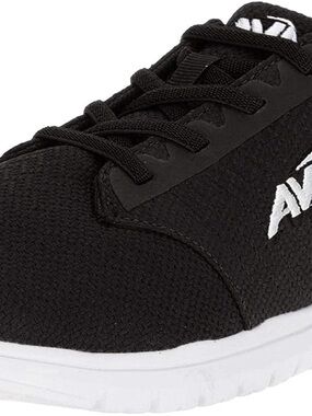 Avia Black Mesh Casual Trainer with White Logo